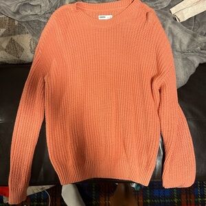 Sonoma Women's Peach Crew Neck Sweater